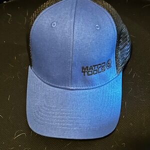 Matco Tools Hat Adjustable‎ Blue/Black Embroidered Logo EUC